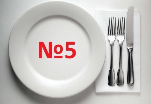 Дієта стіл № 5 – що можна і не можна, таблиця, меню на тиждень і на кожен день з рецептами приготування страв дієтичного харчування, а також перелік заборонених продуктів